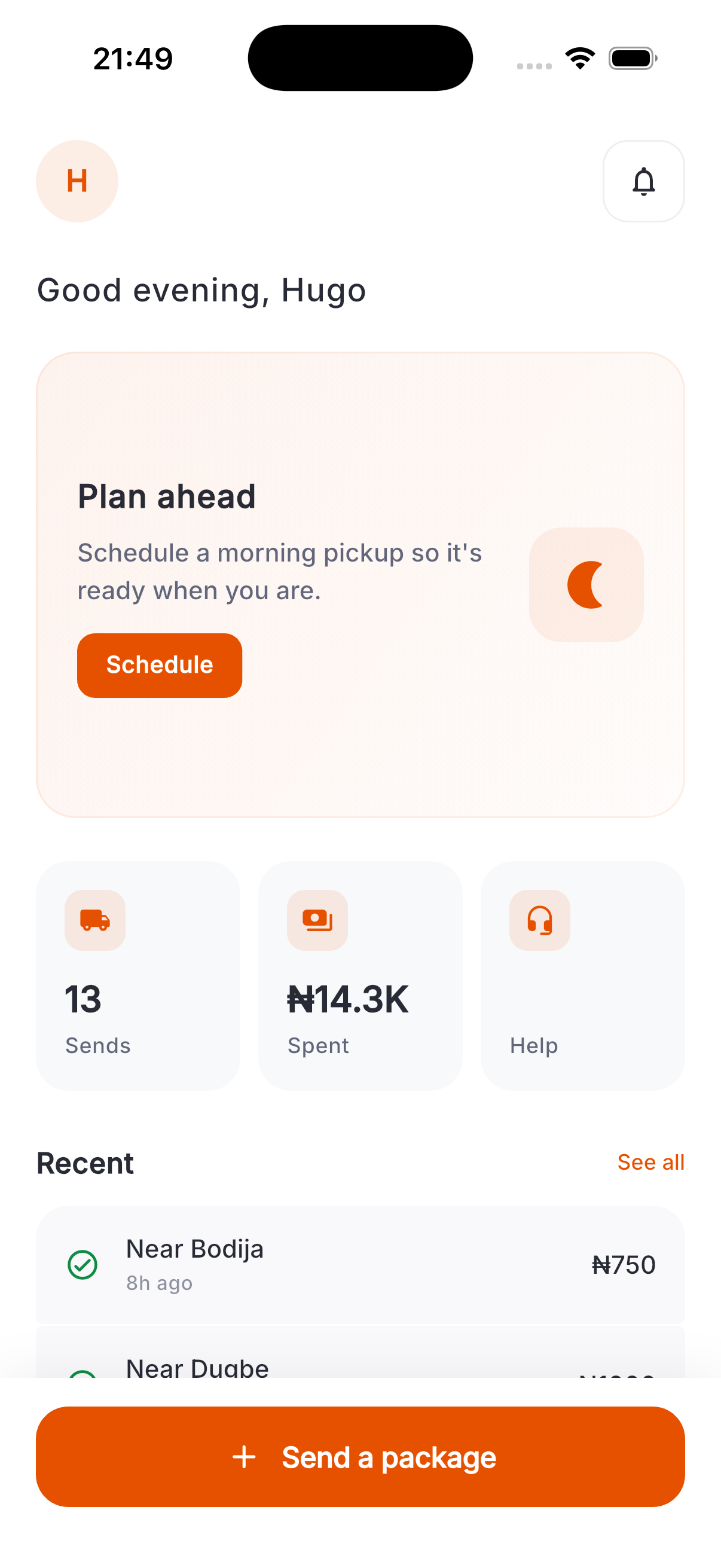 SendOS Customer App